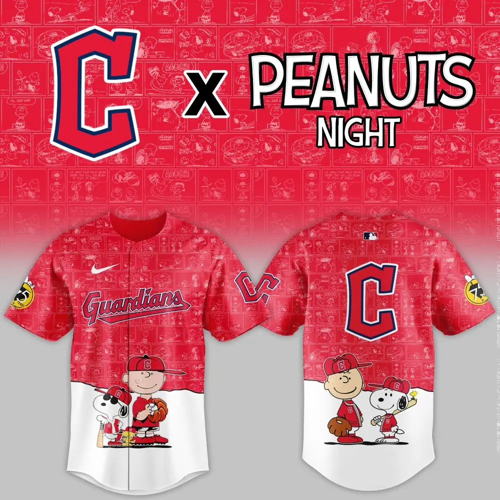 Limited Edition Guardians X Peanuts Baseball Jersey – Celebrate In Style!