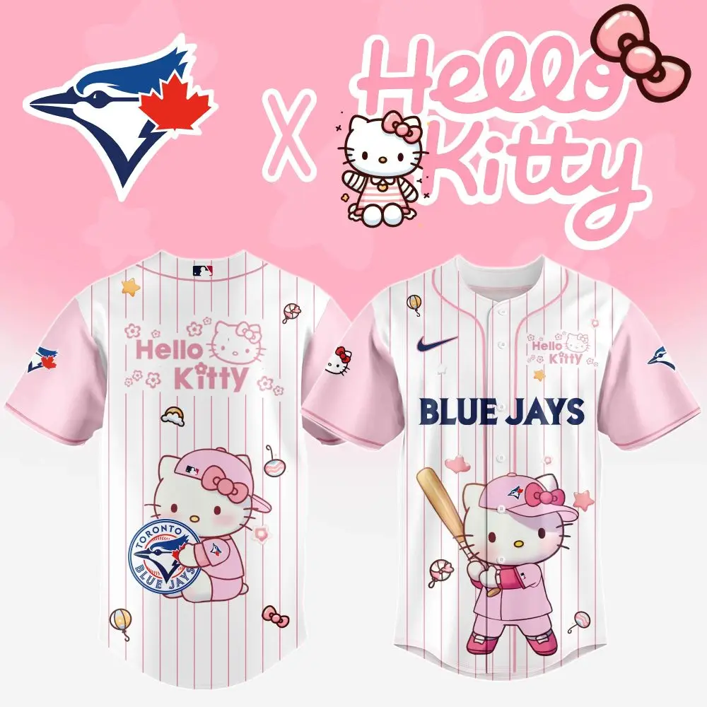 Limited Edition Hello Kitty X Blue Jays Jersey – Cute & Stylish Fan Gear!