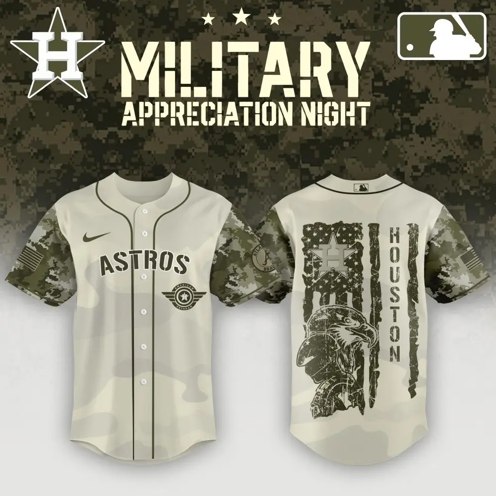 Limited Edition Houston Astros Military Appreciation Jersey - Show Your Support!