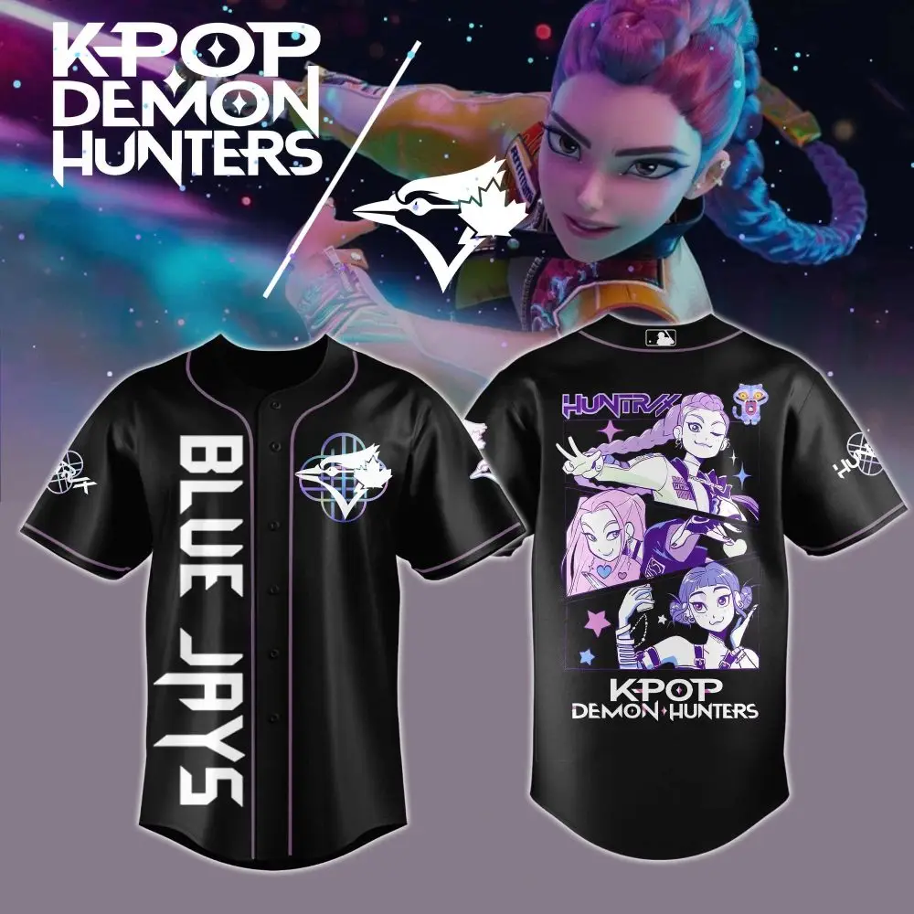 Limited Edition K-Pop Demon Hunters Baseball Jersey - Stylish Anime Fan Apparel