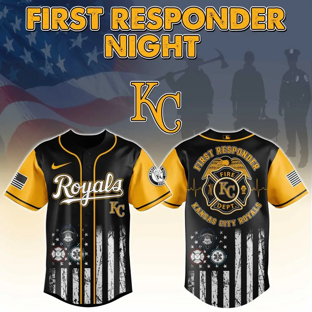 Limited Edition Kansas City Royals First Responder Night Jersey - Honor Heroes In Style
