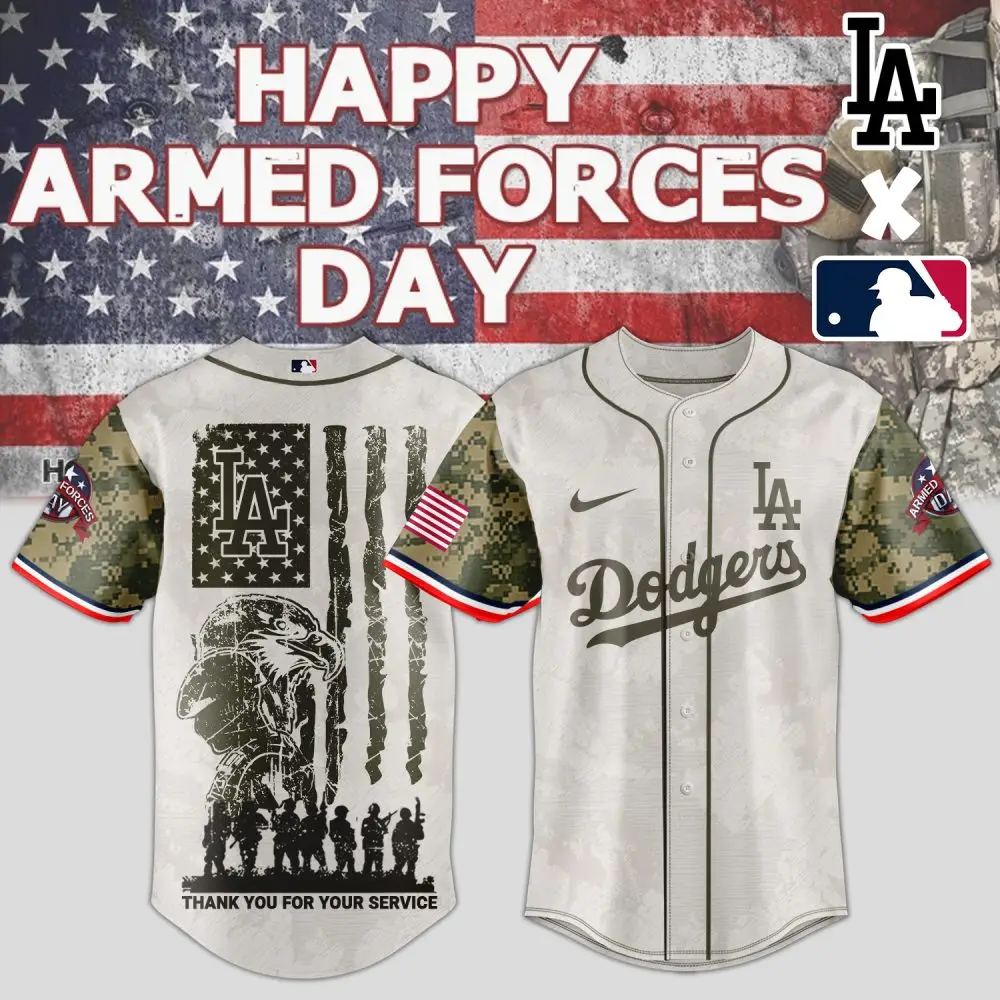 Limited Edition La Dodgers Armed Forces Day Jersey – Honor & Style Combined