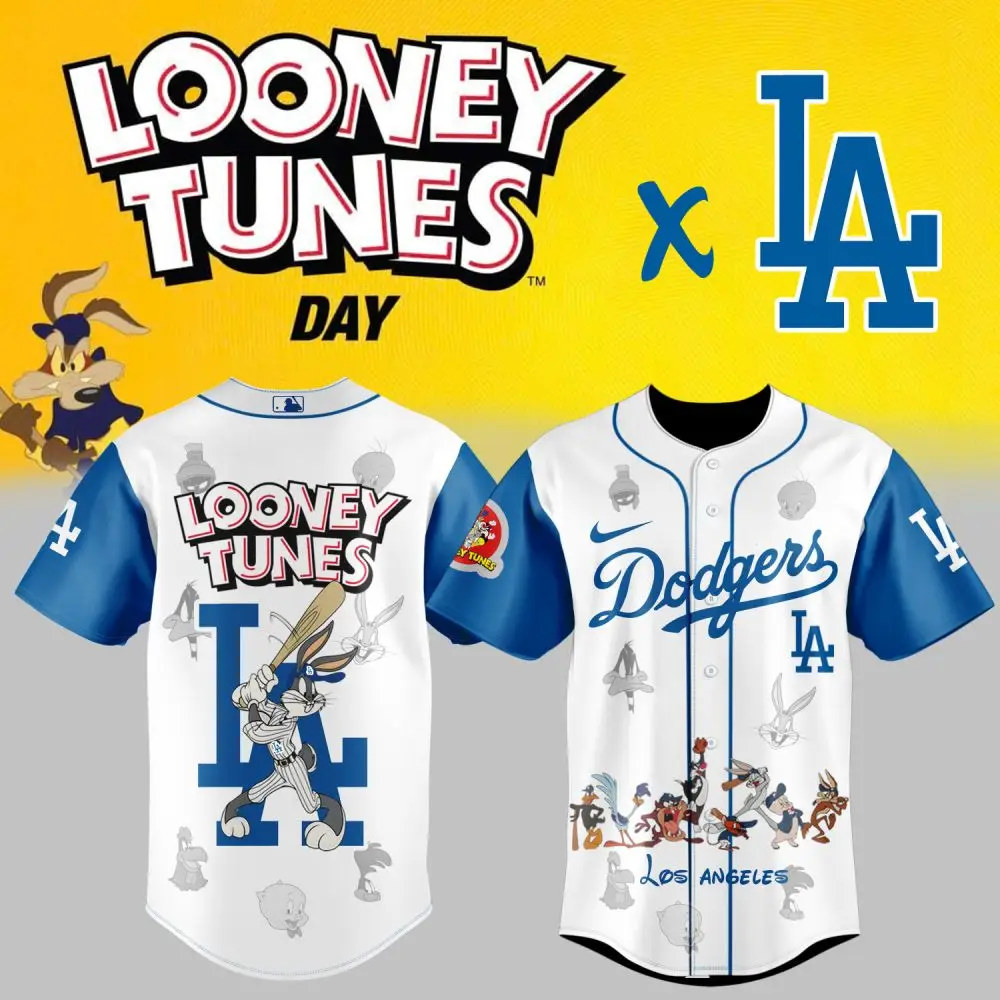 Limited Edition Looney Tunes X La Dodgers Jersey – Celebrate In Style! Limited Edition Looney Tunes X La Dodgers Jersey – Celebrate In Style! - Image 1