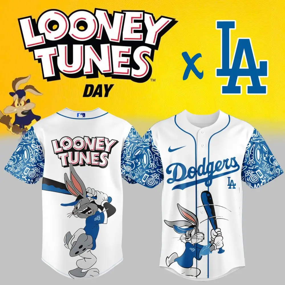 Limited Edition Looney Tunes X La Dodgers Jersey - Bugs Bunny Baseball Fan Gear