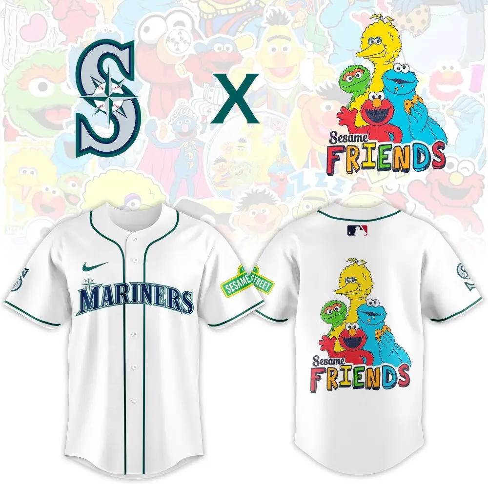 Limited Edition Mariners X Sesame Street Friends Jersey - Collectible Fan Gear