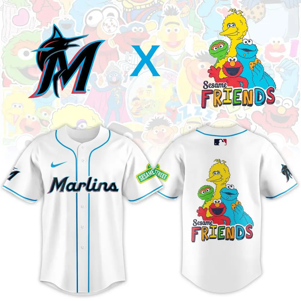 Limited Edition Marlins X Sesame Street Jersey – Celebrate Friendship In Style!