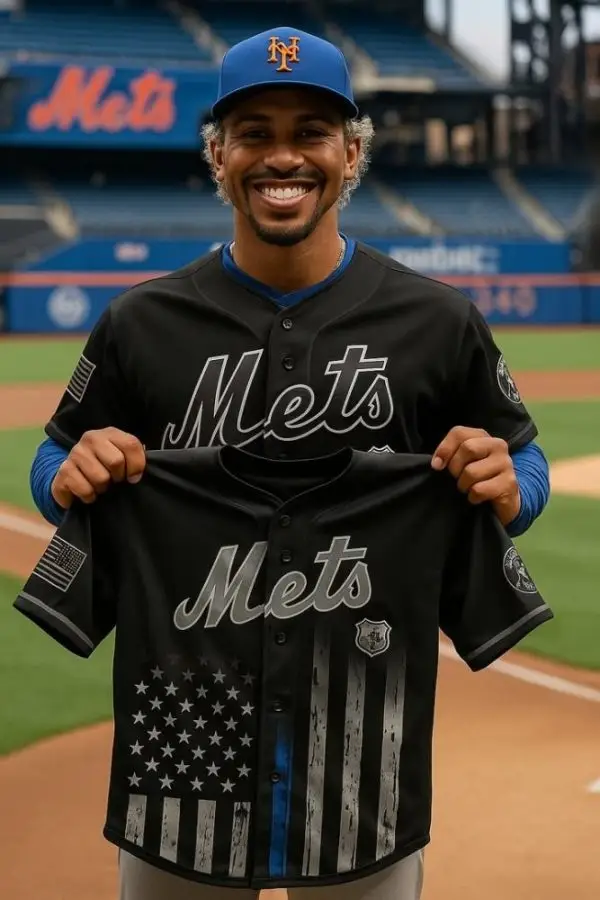 Limited Edition Mets Black Jersey - Stylish Fan Gear For True Supporters