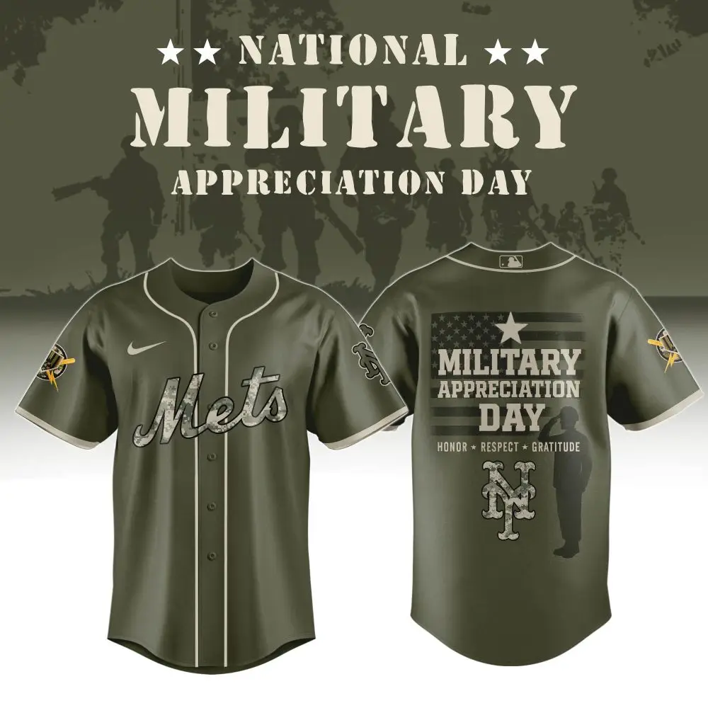 Limited Edition Mets Military Appreciation Jersey - Honor & Gratitude Style