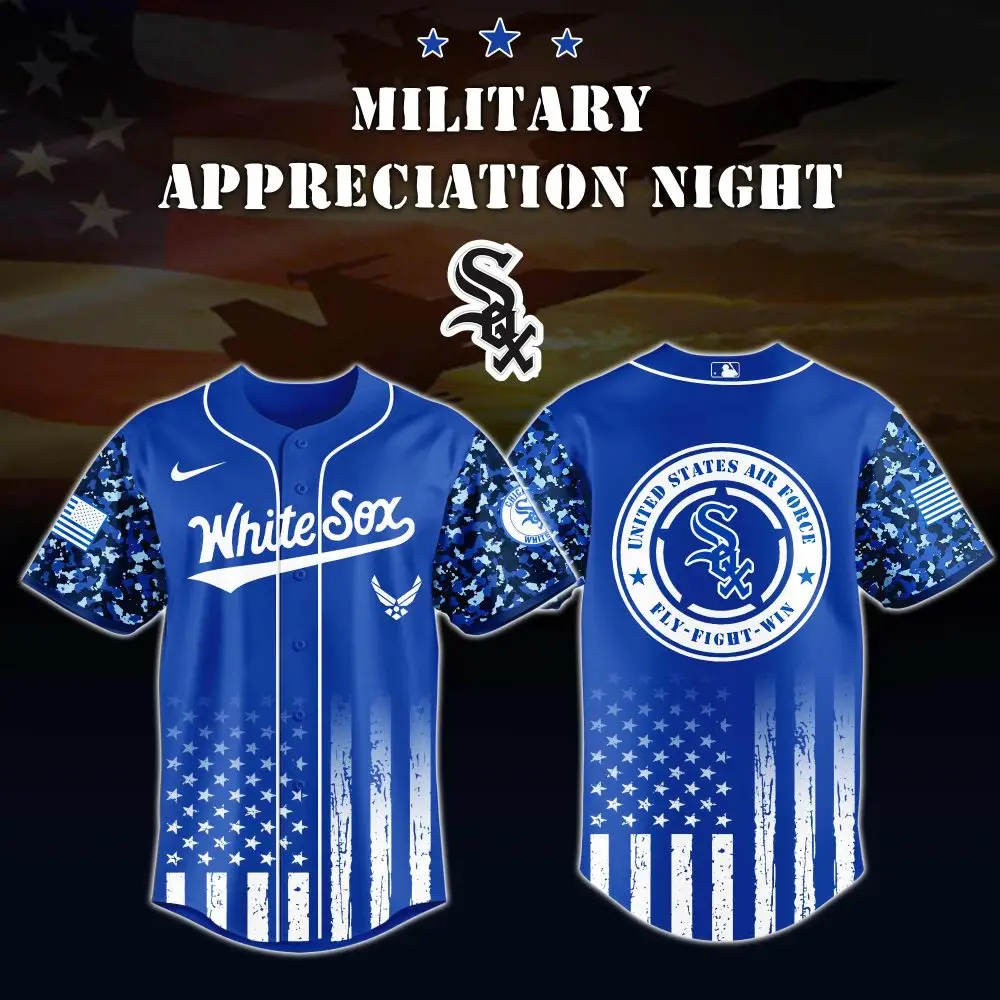 Limited Edition Military Appreciation Jersey - Celebrate In Style With White Sox & Air Force Design!