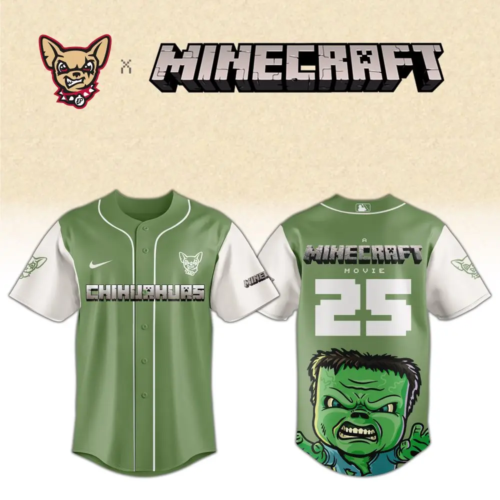 Limited Edition Minecraft X Chihuahuas Jersey - Unique Gamer Style Apparel Limited Edition Minecraft X Chihuahuas Jersey - Unique Gamer Style Apparel - Image 1
