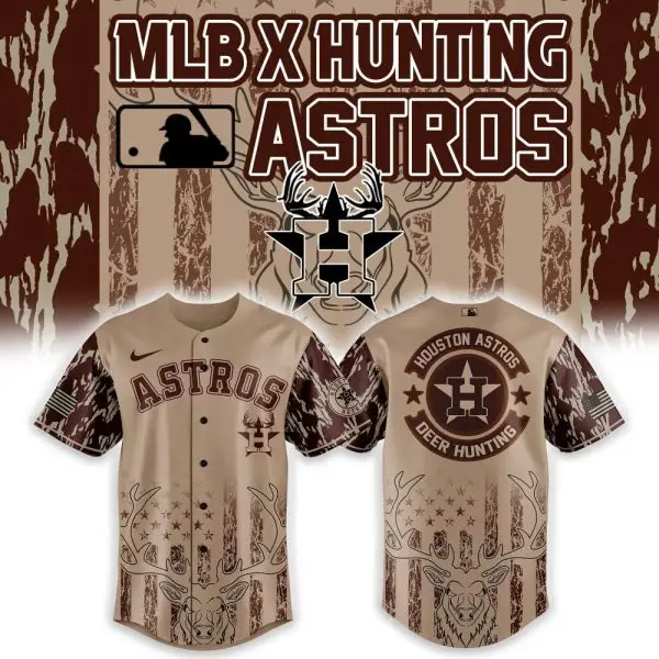 Limited Edition Mlb X Hunting Astros Jersey - Camo Design, Perfect For Fans & Outdoor Enthusiasts!