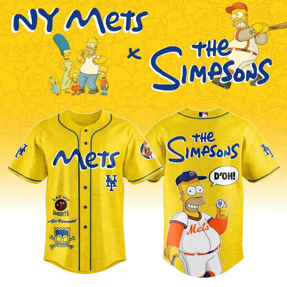 Limited Edition Ny Mets X Simpsons Jersey – Homer D'Oh! Fan Gear