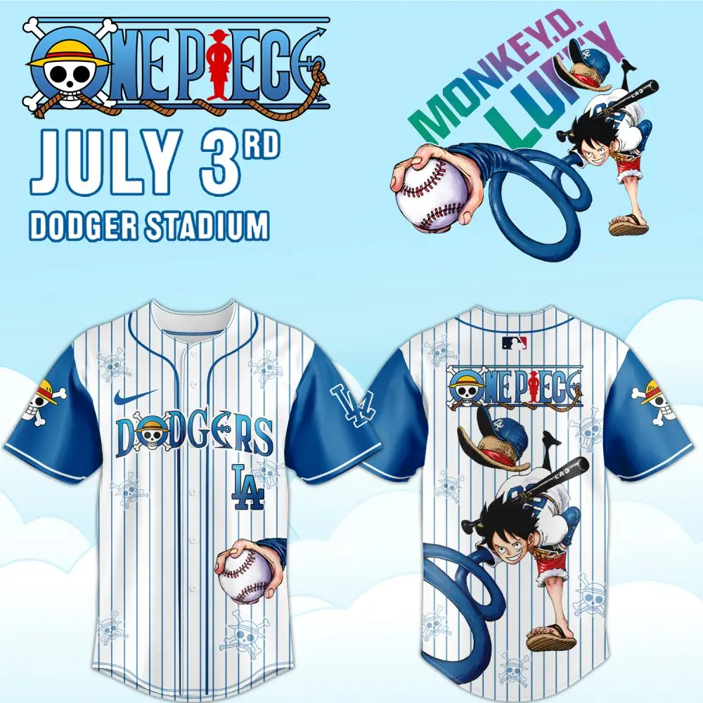 Limited Edition One Piece X Dodgers Jersey – Celebrate July 3Rd At Dodger Stadium!