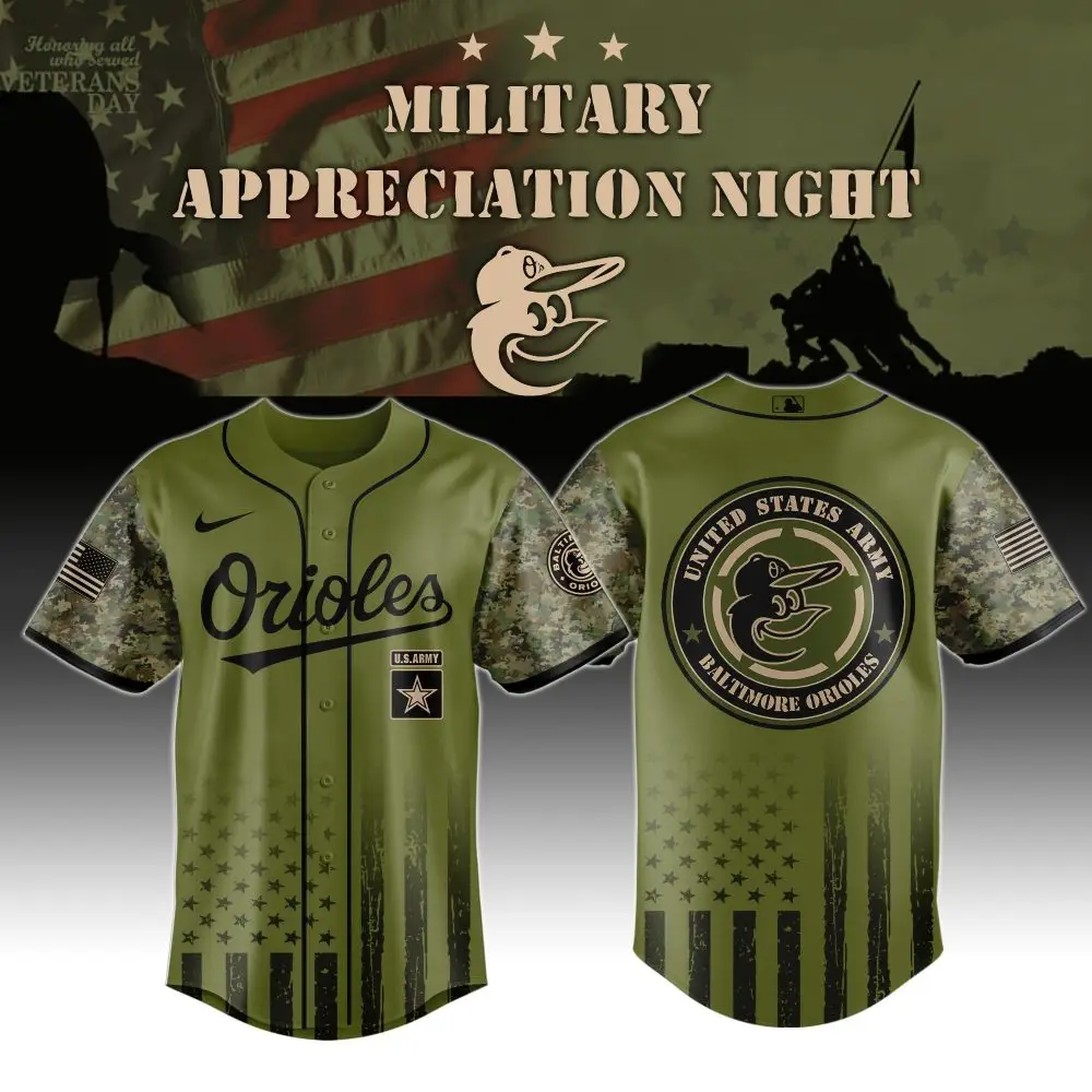Limited Edition Orioles Military Appreciation Jersey - Honor Veterans With Style!