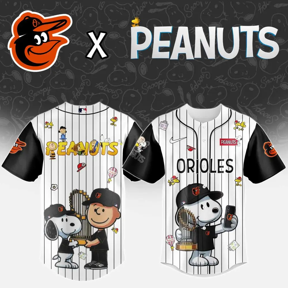 Limited Edition Orioles X Peanuts Jersey – Celebrate In Style With Snoopy & Charlie Brown!