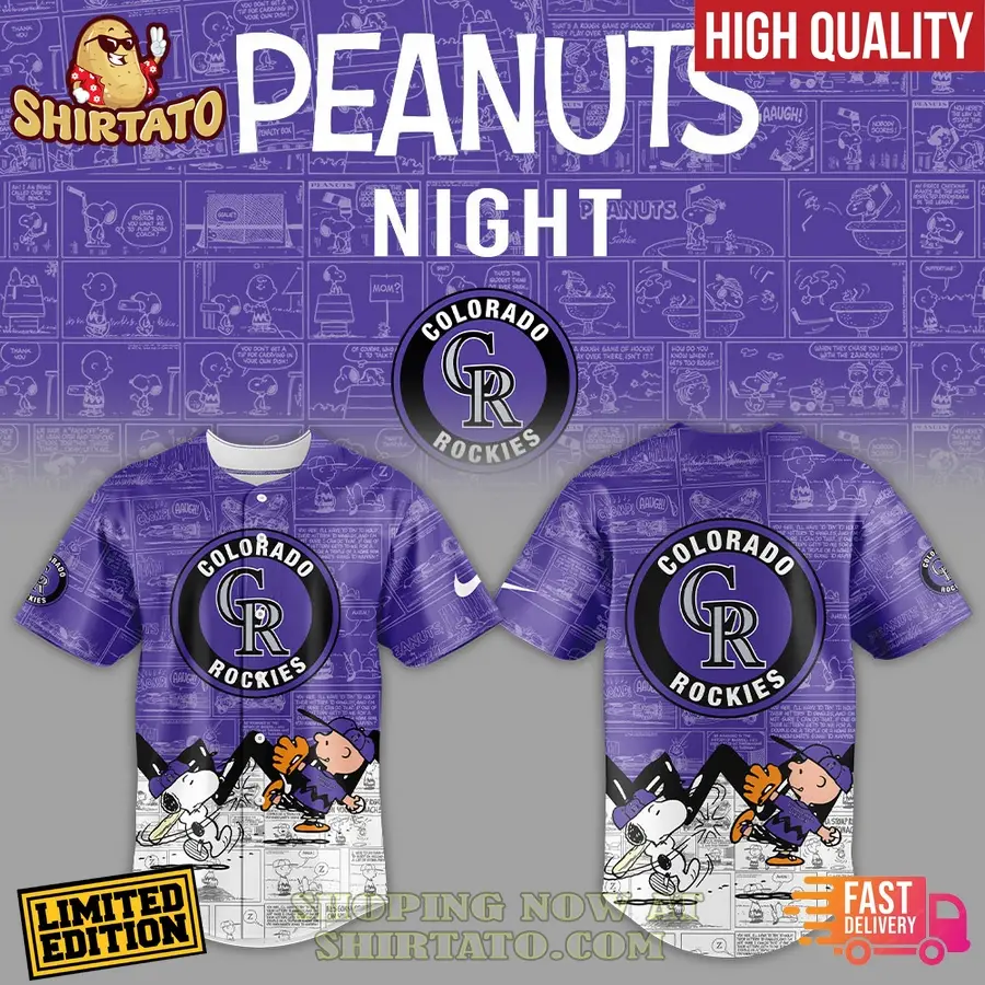 Limited Edition Peanuts Night Colorado Rockies Shirt – High Quality & Fast Delivery!