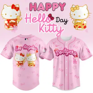 Limited Edition Pink Hello Kitty Dodgers Jersey - Cute & Stylish For Fans
