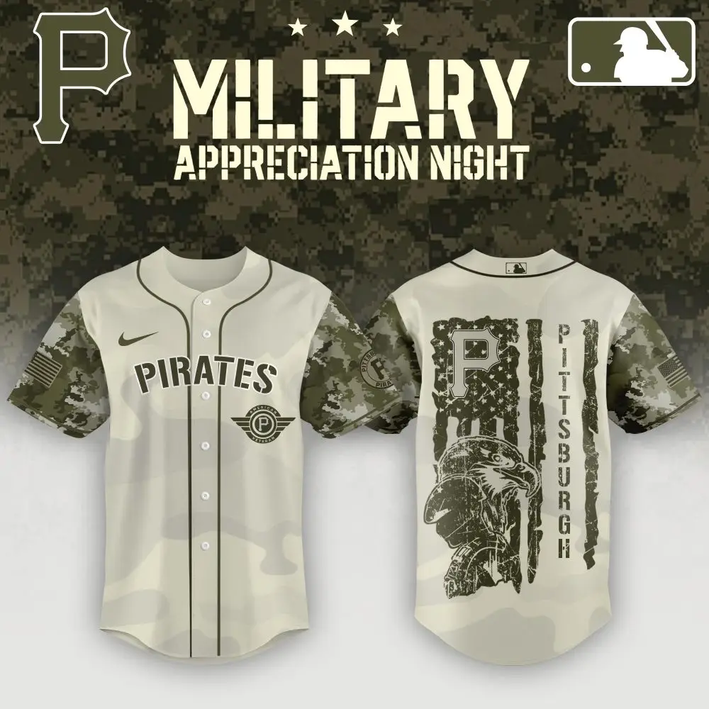 Limited Edition Pirates Military Appreciation Jersey - Honor & Style Combined!