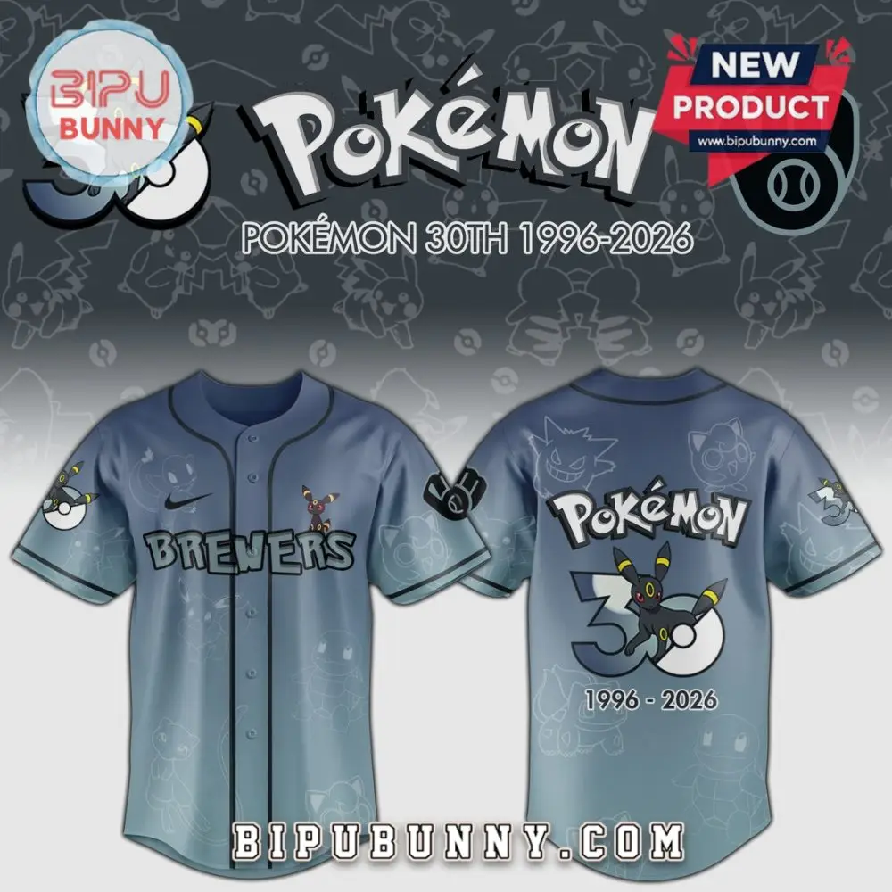 Limited Edition Pokémon 30Th Anniversary Baseball Jersey 1996-2026 – Celebrate In Style!