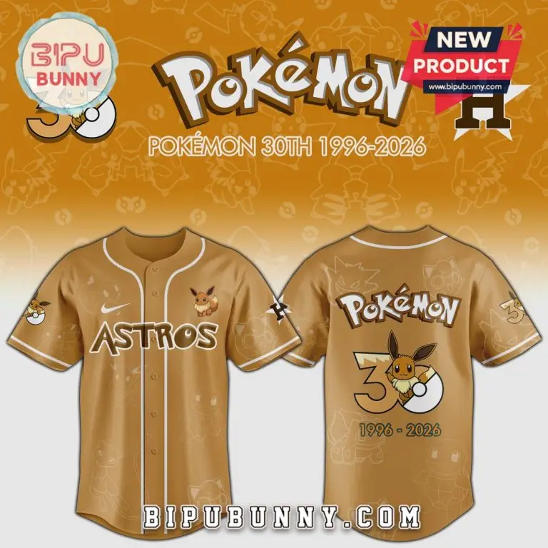 Limited Edition Pokémon 30Th Anniversary Jersey - Astros Style - Celebrate 1996-2026!