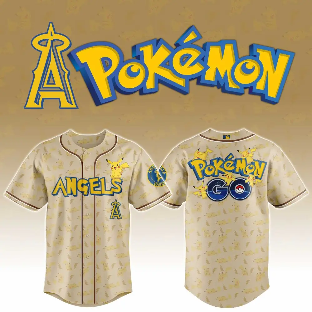 Limited Edition Pokémon Angels Jersey - Pikachu Design For Fans & Collectors!