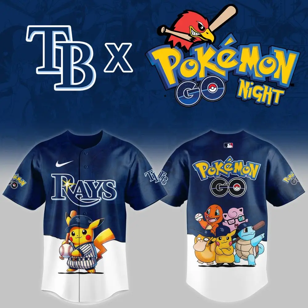 Limited Edition Pokémon Go X Tampa Bay Rays Jersey - Catch Yours Now!