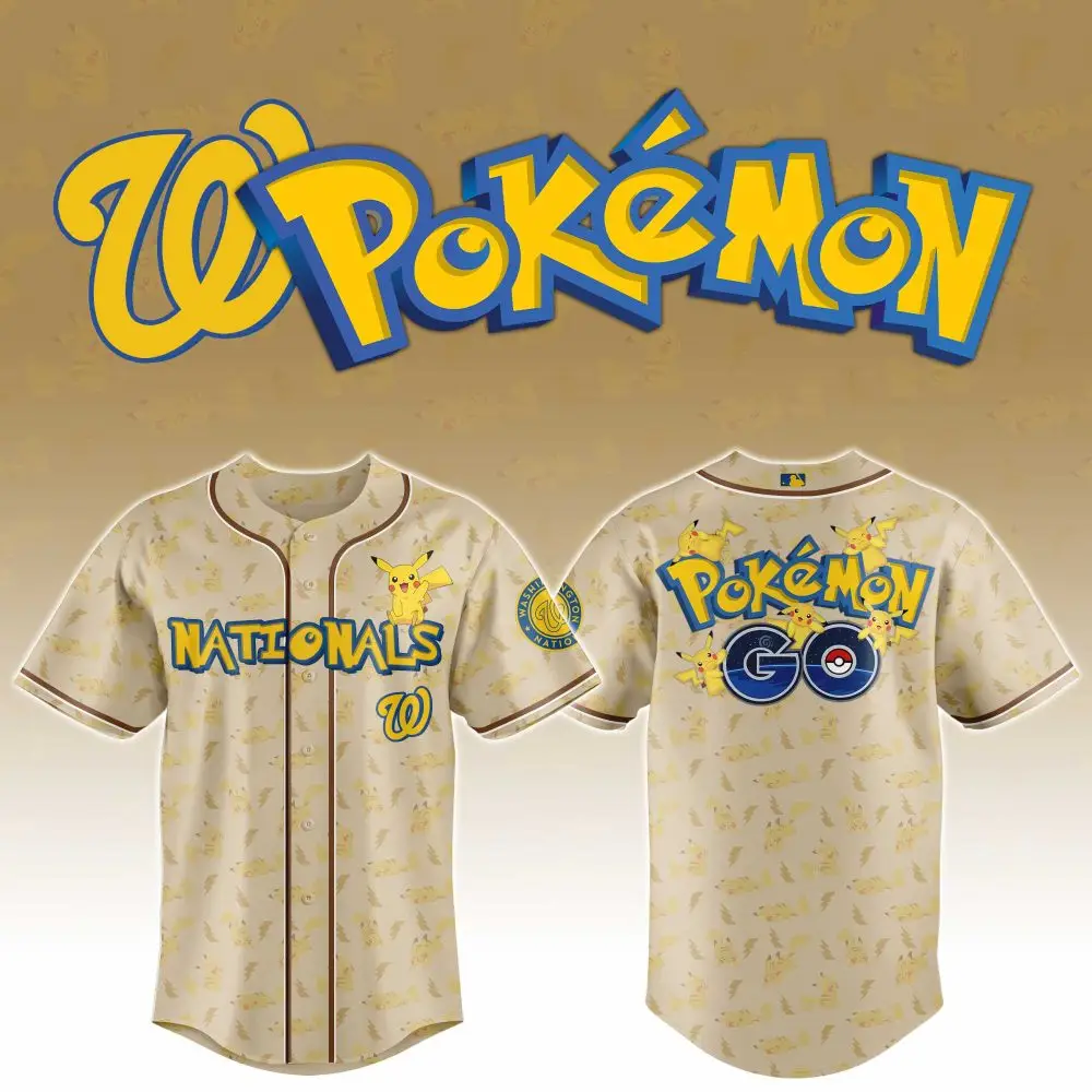 Limited Edition Pokémon Nationals Jersey – Pikachu Design For Fans & Collectors