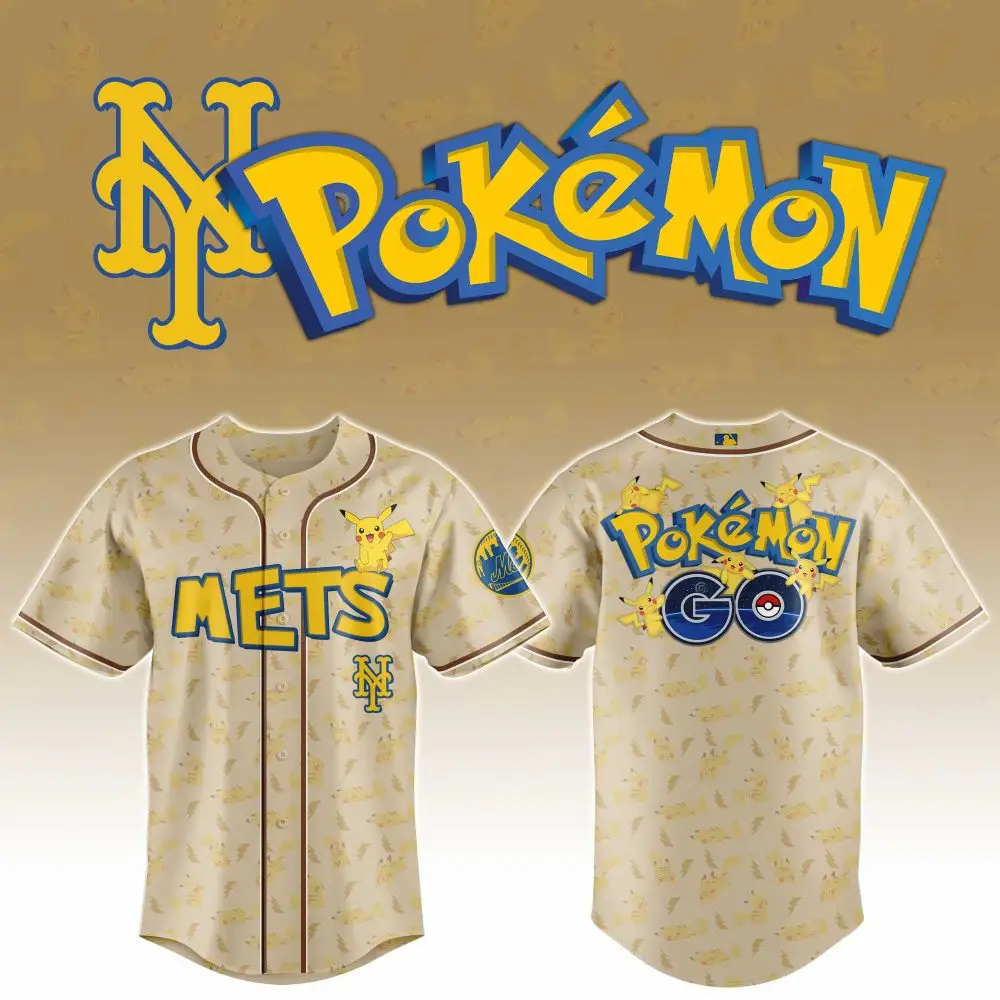Limited Edition Pokémon X Mets Pikachu Jersey – Catch 'Em All In Style!
