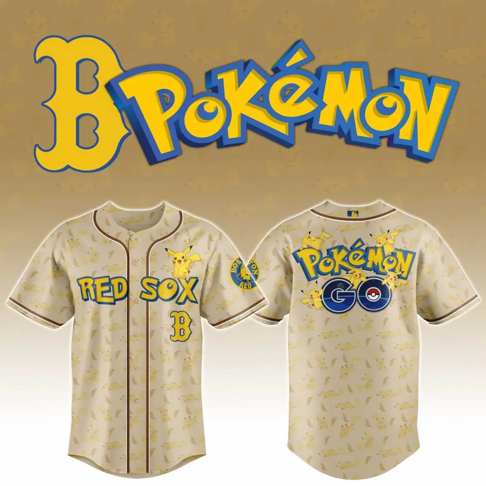 Limited Edition Red Sox Pokémon Jersey – Pikachu Baseball Fan Gear