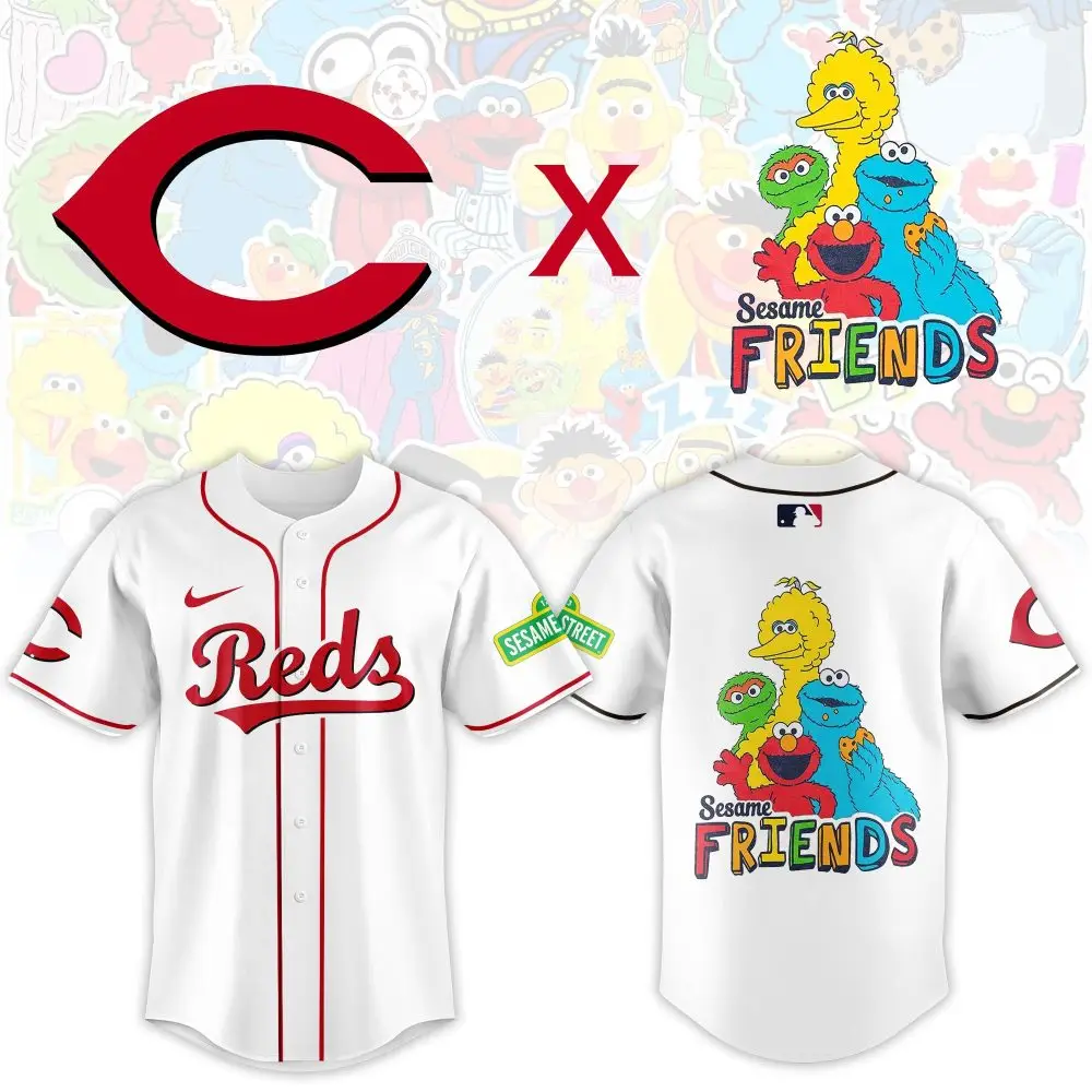 Limited Edition Reds X Sesame Street Jersey – Fun & Stylish Fan Gear!