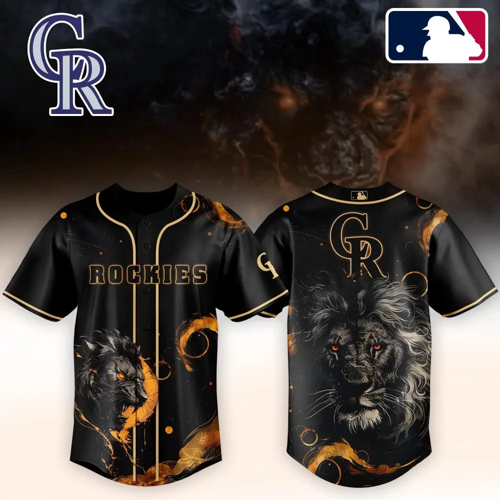 Limited Edition Rockies Jersey: Fierce Lion Design – Perfect For Fans & Collectors!