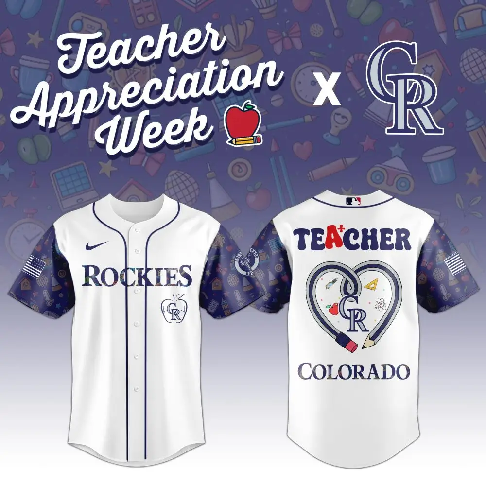 Limited Edition Rockies Teacher Appreciation Jersey - Celebrate Educators In Style! Limited Edition Rockies Teacher Appreciation Jersey - Celebrate Educators In Style! - Image 1