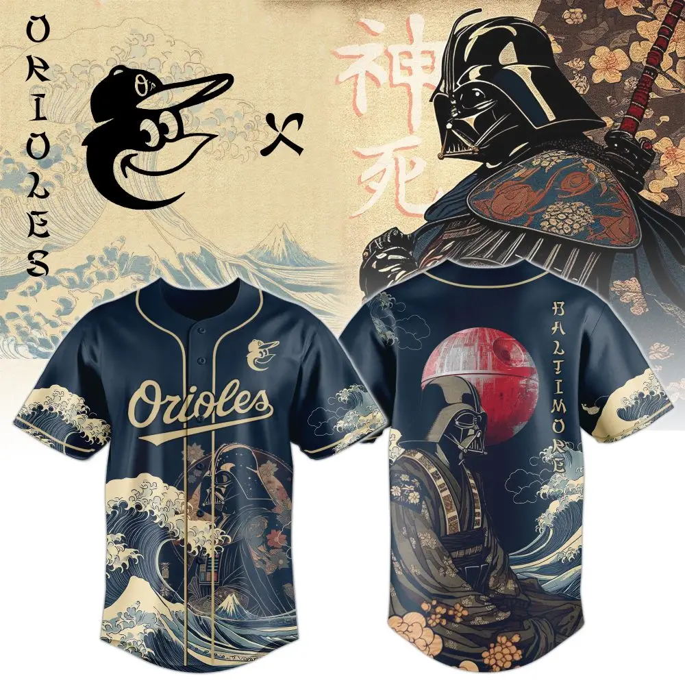 Limited Edition Samurai Vader Baseball Jersey - Unique Art Design, Perfect Gift!