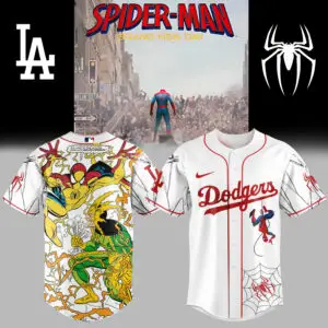Limited Edition Spider-Man Dodgers Jersey – Marvel & Mlb Crossover Collectible Limited Edition Spider-Man Dodgers Jersey – Marvel & Mlb Crossover Collectible - Image 1