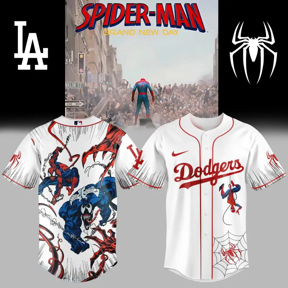 Limited Edition Spider-Man X Dodgers Jersey – Ultimate Fan Gear For Marvel & Mlb Lovers!
