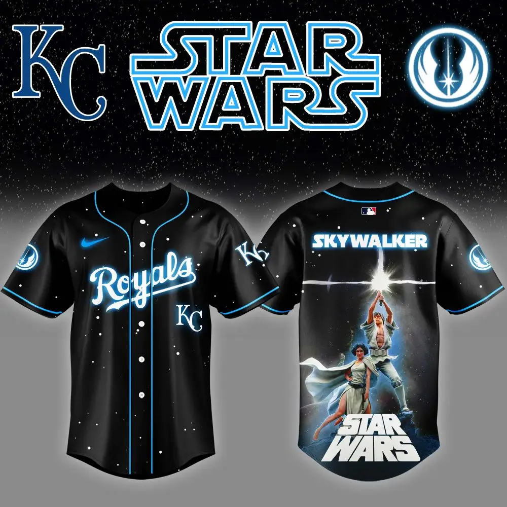 Limited Edition Star Wars Kc Royals Skywalker Baseball Jersey - Official Mlb Apparel
