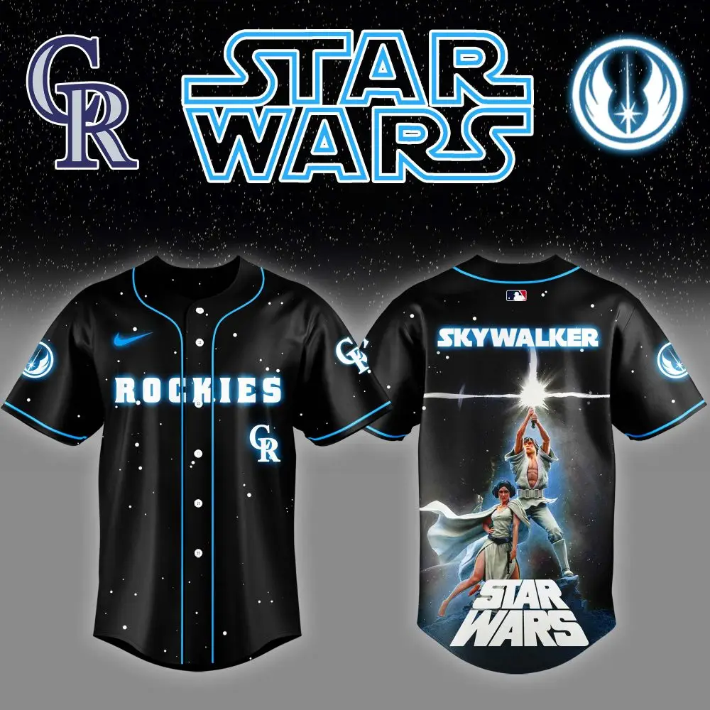 Limited Edition Star Wars Rockies Jersey – Skywalker Design, Perfect For Fans