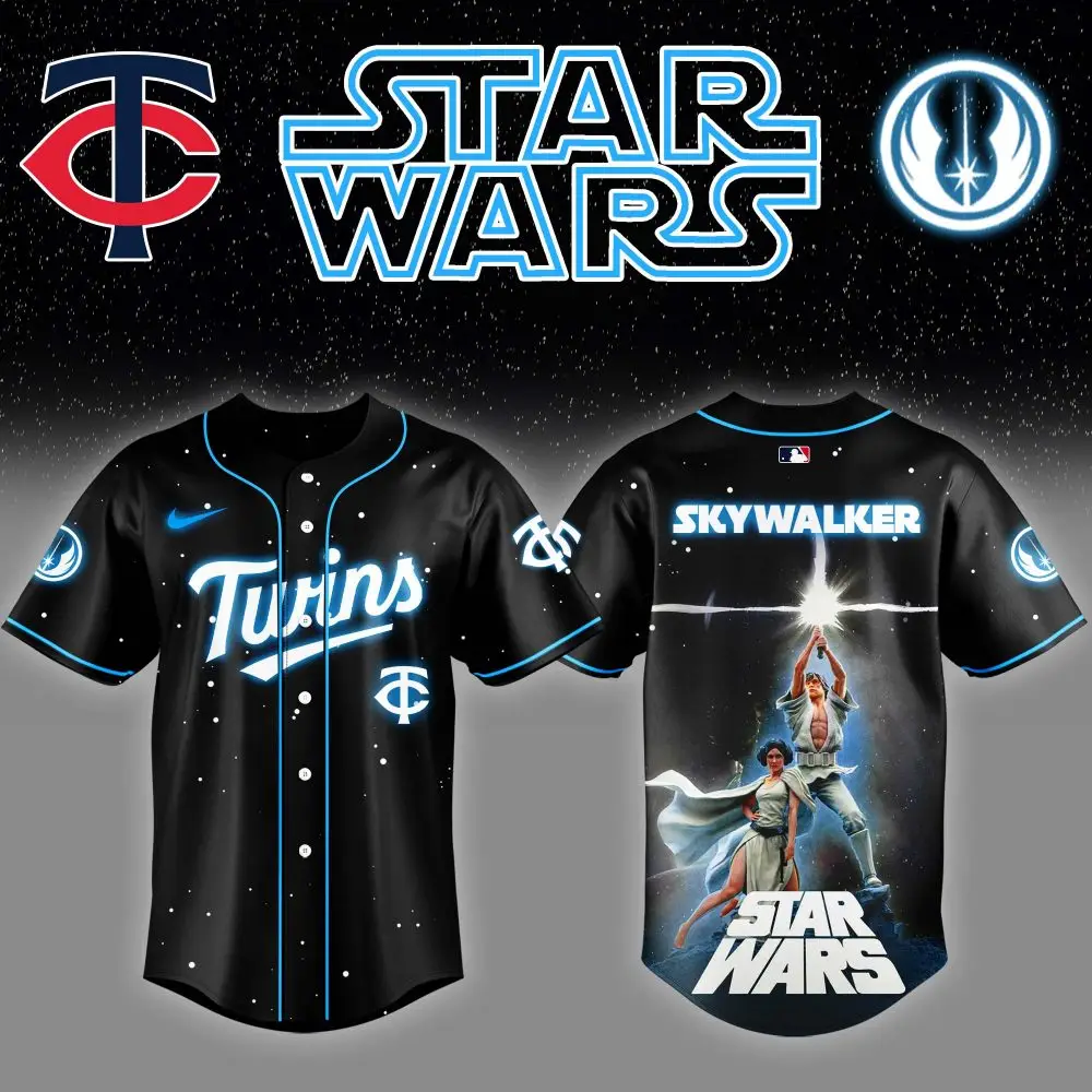 Limited Edition Star Wars X Twins Baseball Jersey - Skywalker Design, Perfect For Fans!