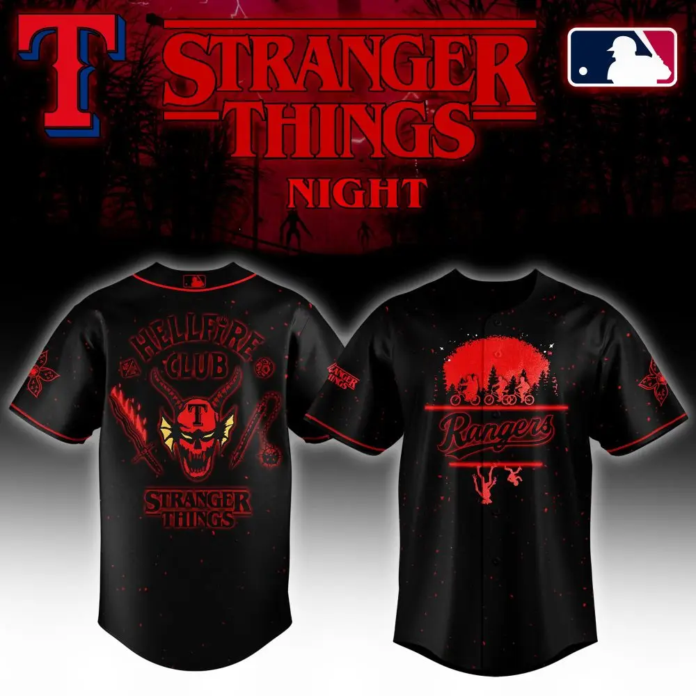 Limited Edition Stranger Things Rangers Jersey – Hellfire Club Design