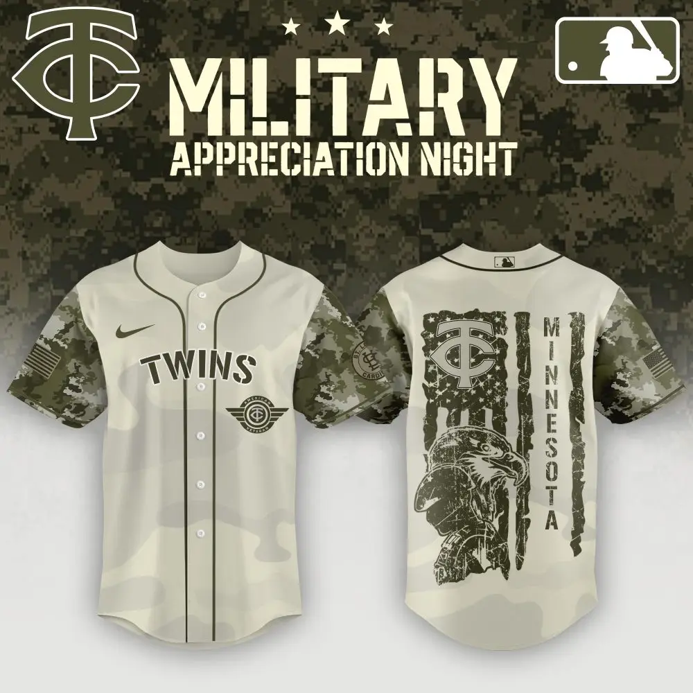 Limited Edition Twins Military Night Jersey - Honor Veterans With Style!
