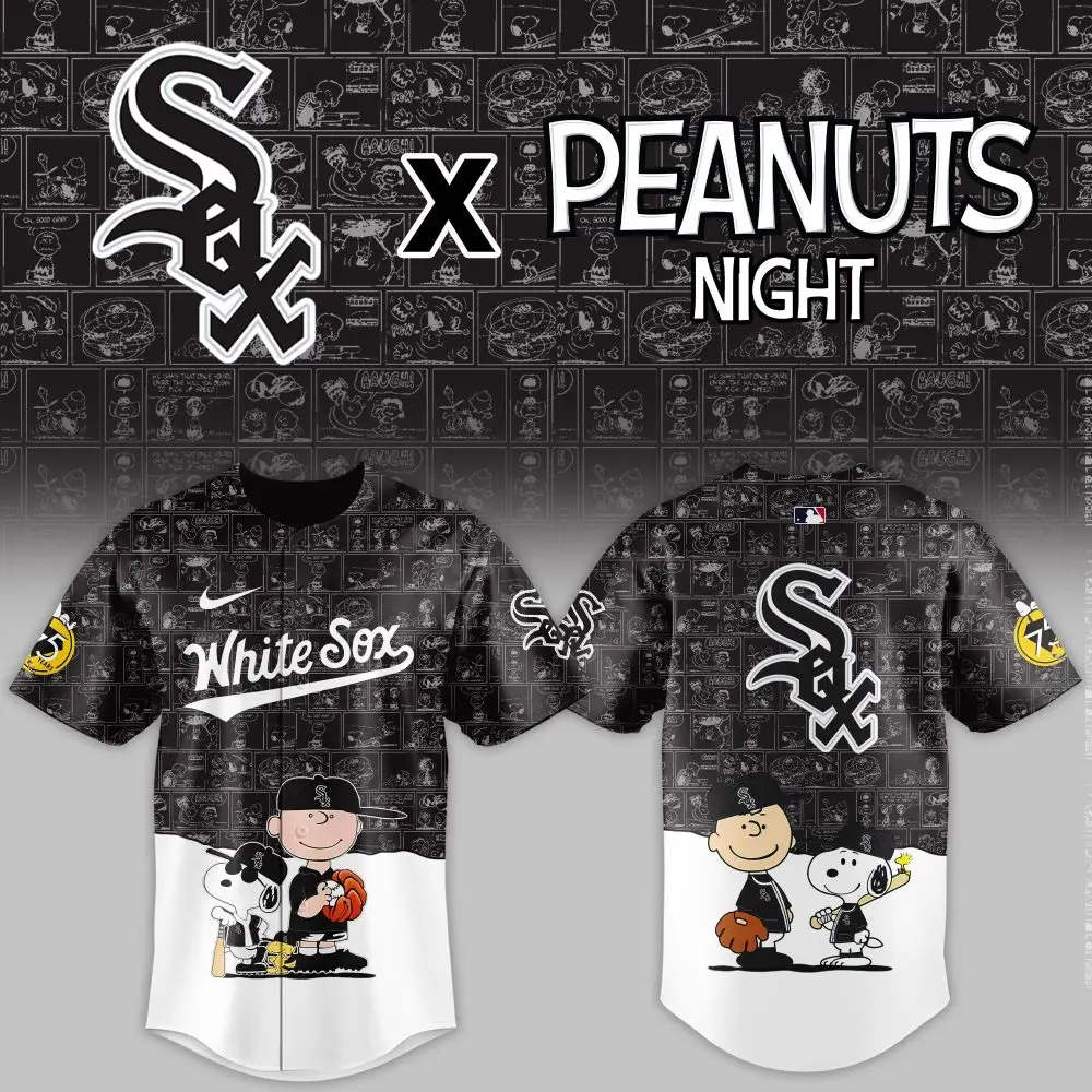 Limited Edition White Sox X Peanuts Jersey - Celebrate In Style With Charlie Brown & Snoopy! Limited Edition White Sox X Peanuts Jersey - Celebrate In Style With Charlie Brown & Snoopy! - Image 1