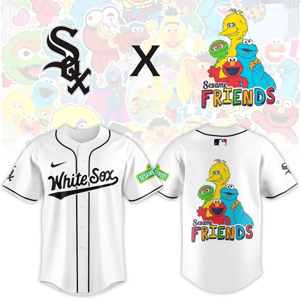 Limited Edition White Sox X Sesame Street Jersey – Celebrate Friendship And Style! Limited Edition White Sox X Sesame Street Jersey – Celebrate Friendship And Style! - Image 1