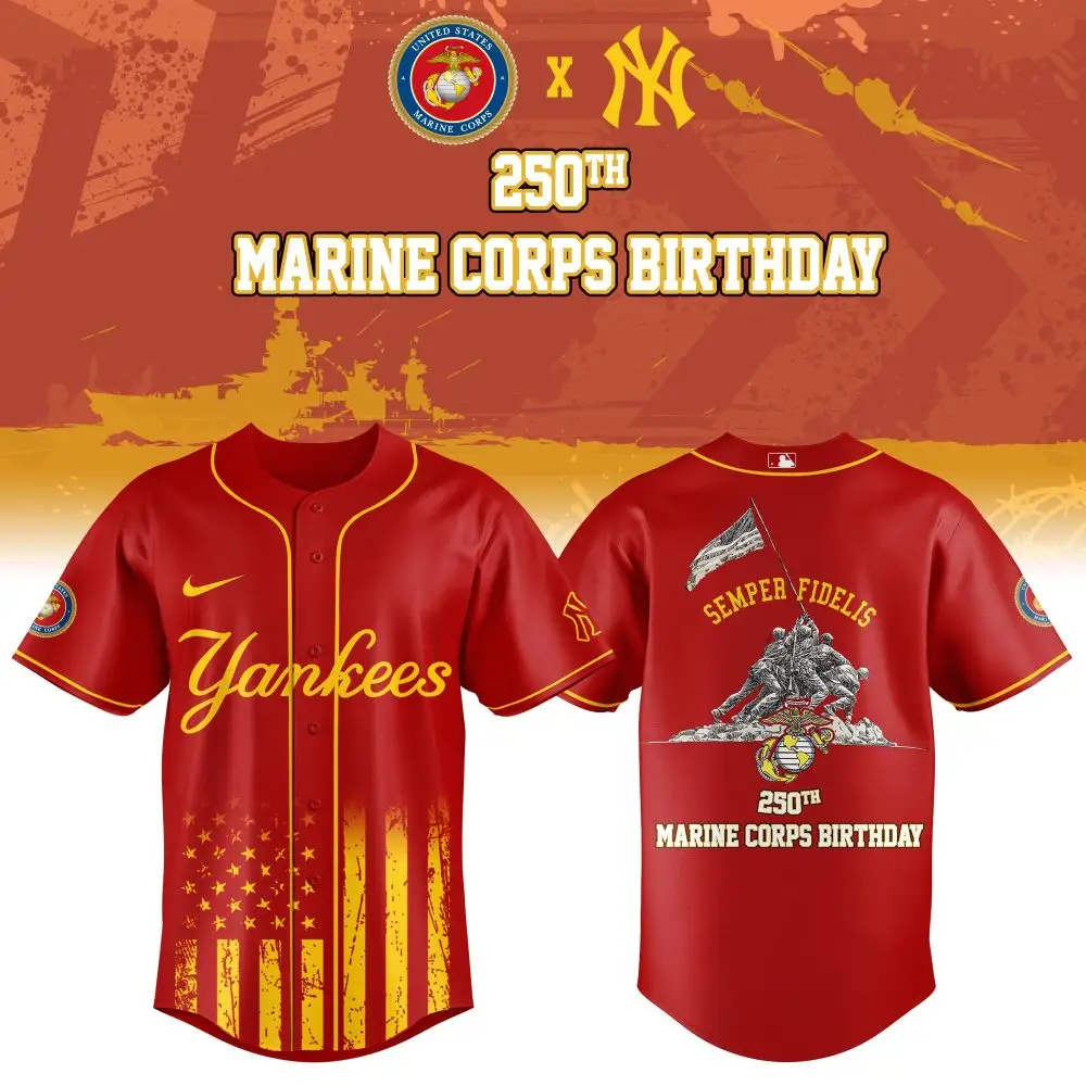 Limited Edition Yankees X Marines 250Th Anniversary Jersey - Honor & Style