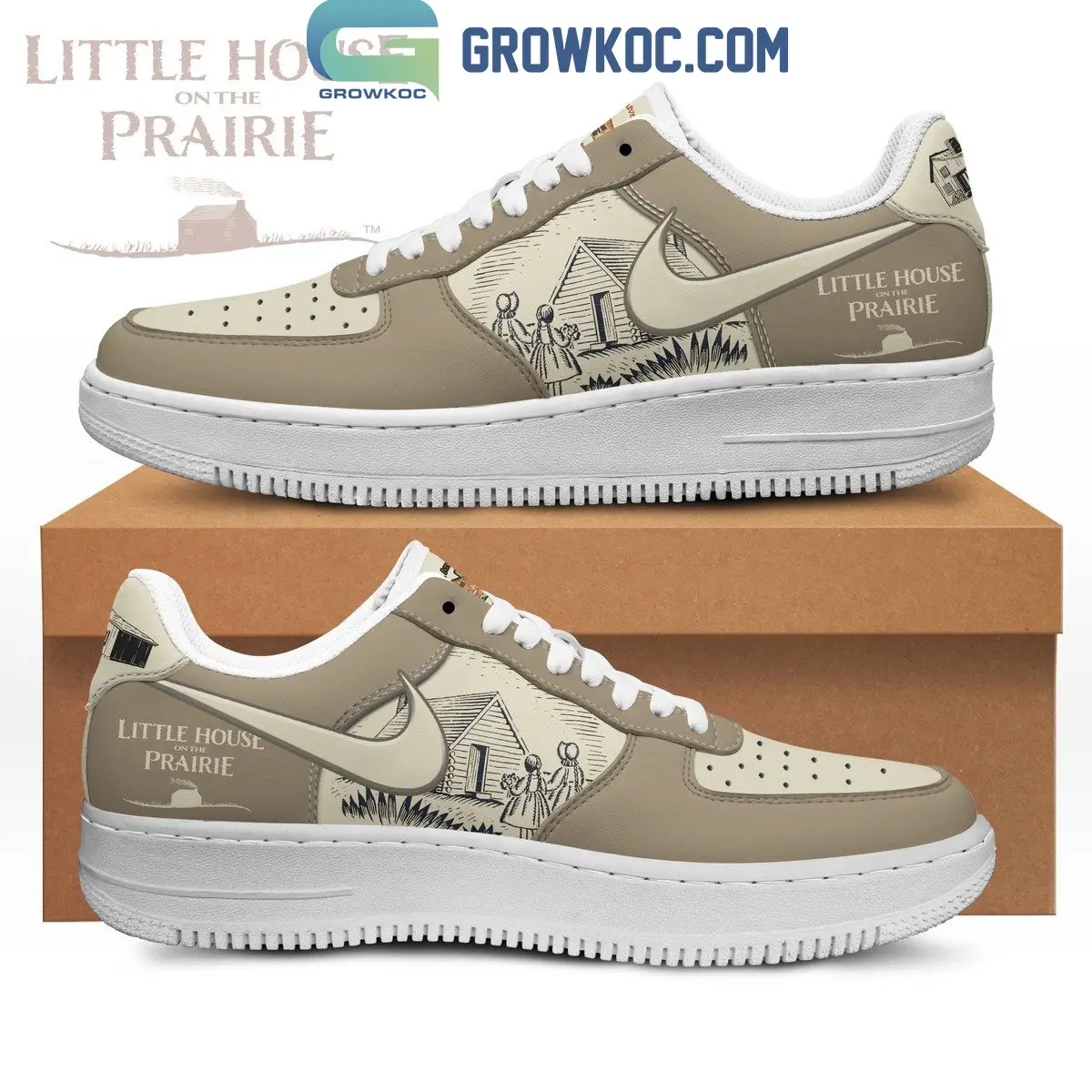 Little House On The Prairie Novel Fan Air Force 1 Shoes Little House On The Prairie Novel Fan Air Force 1 Shoes - Image 1