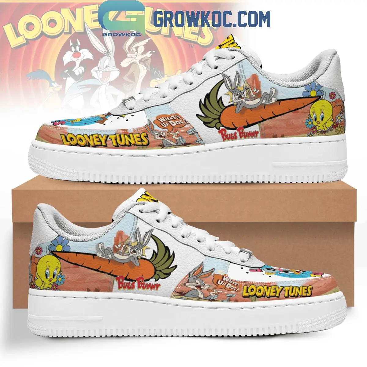 Looney Tunes Bugs Bunny Air Force 1 Shoes