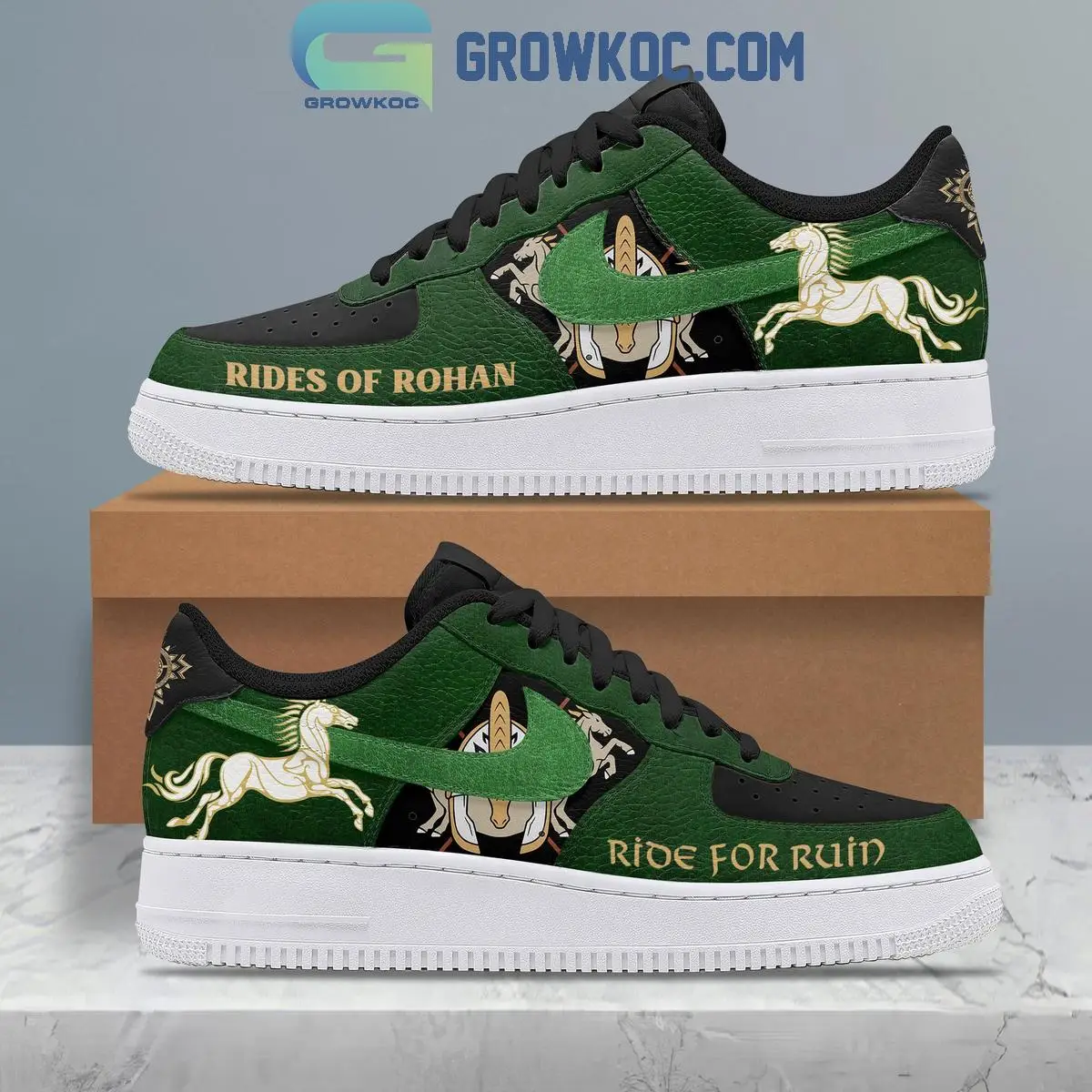 Lord Of The Rings Ride For Rohan Ride For Ruin Air Force 1 Shoes