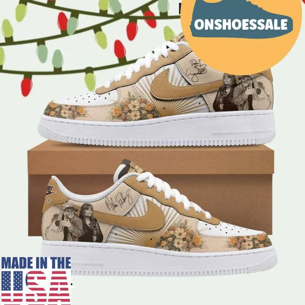 Loretta Lynn & Conway Twitty Legend Premium Air Force 1 Shoes, Gift For Fans - Best Gift Shoes Loretta Lynn & Conway Twitty Legend Premium Air Force 1 Shoes, Gift For Fans - Best Gift Shoes - Image 1