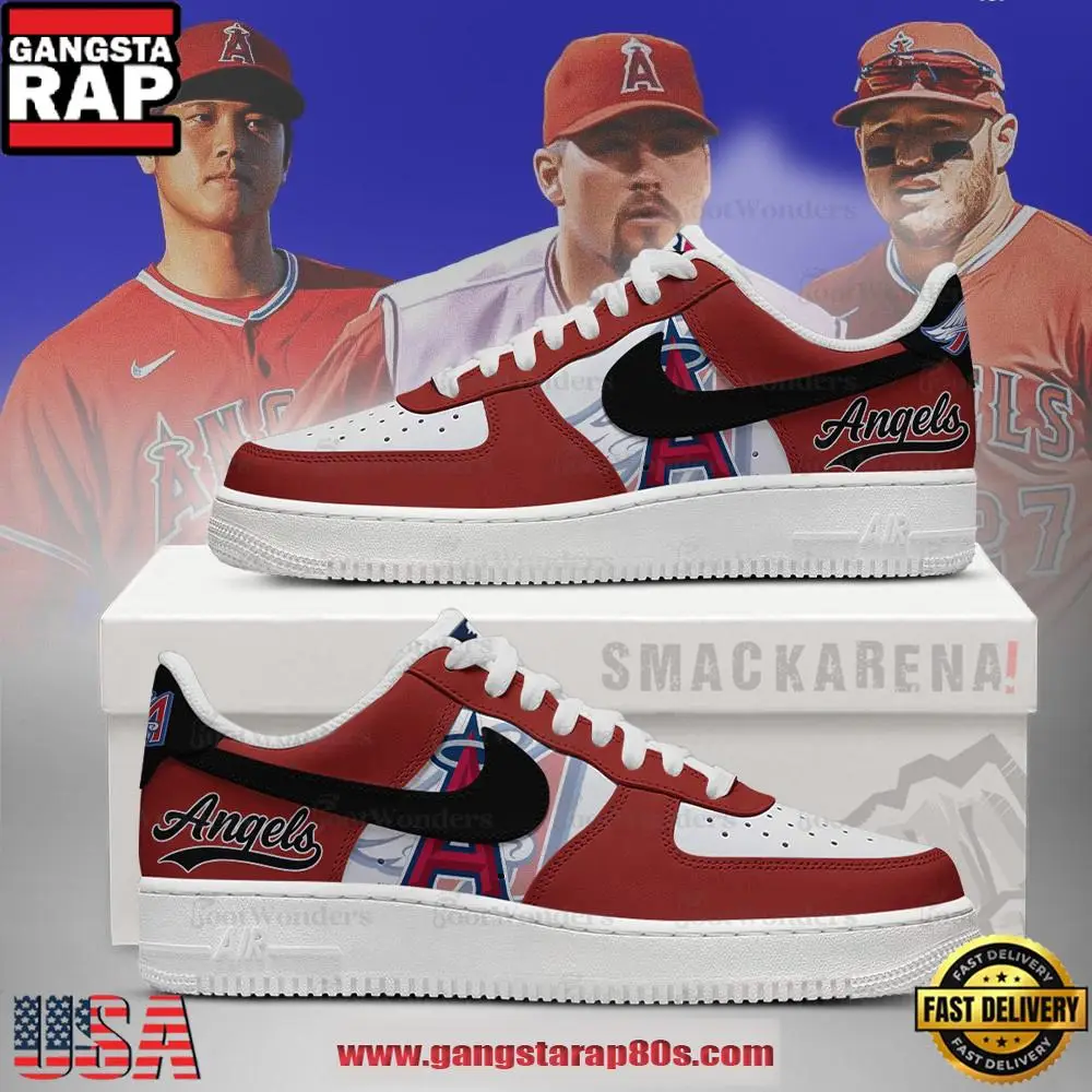 Los Angeles Angels MLB Trending Sneakers Air Force 1 Low Top Shoes