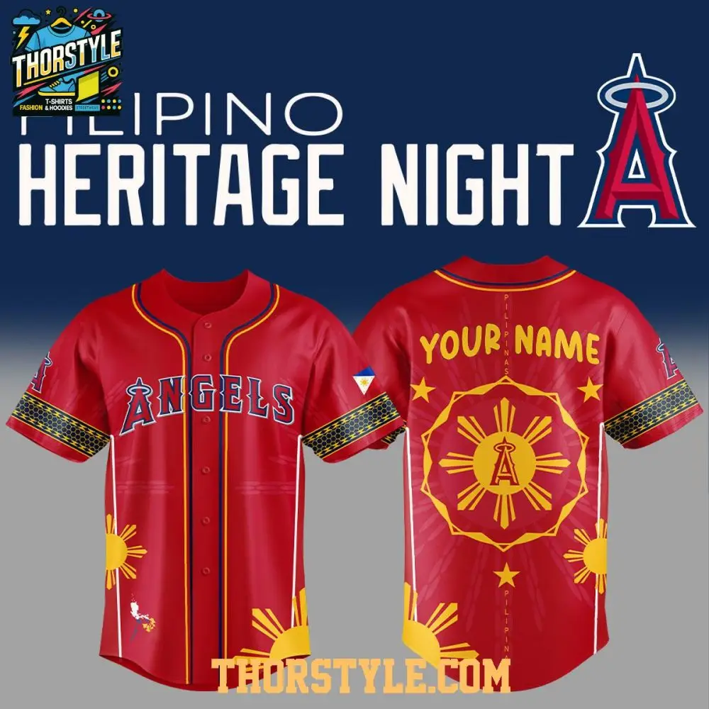 Los Angeles Angels Pinoy Filipino Heritage 2025 Culture Baseball Jersey