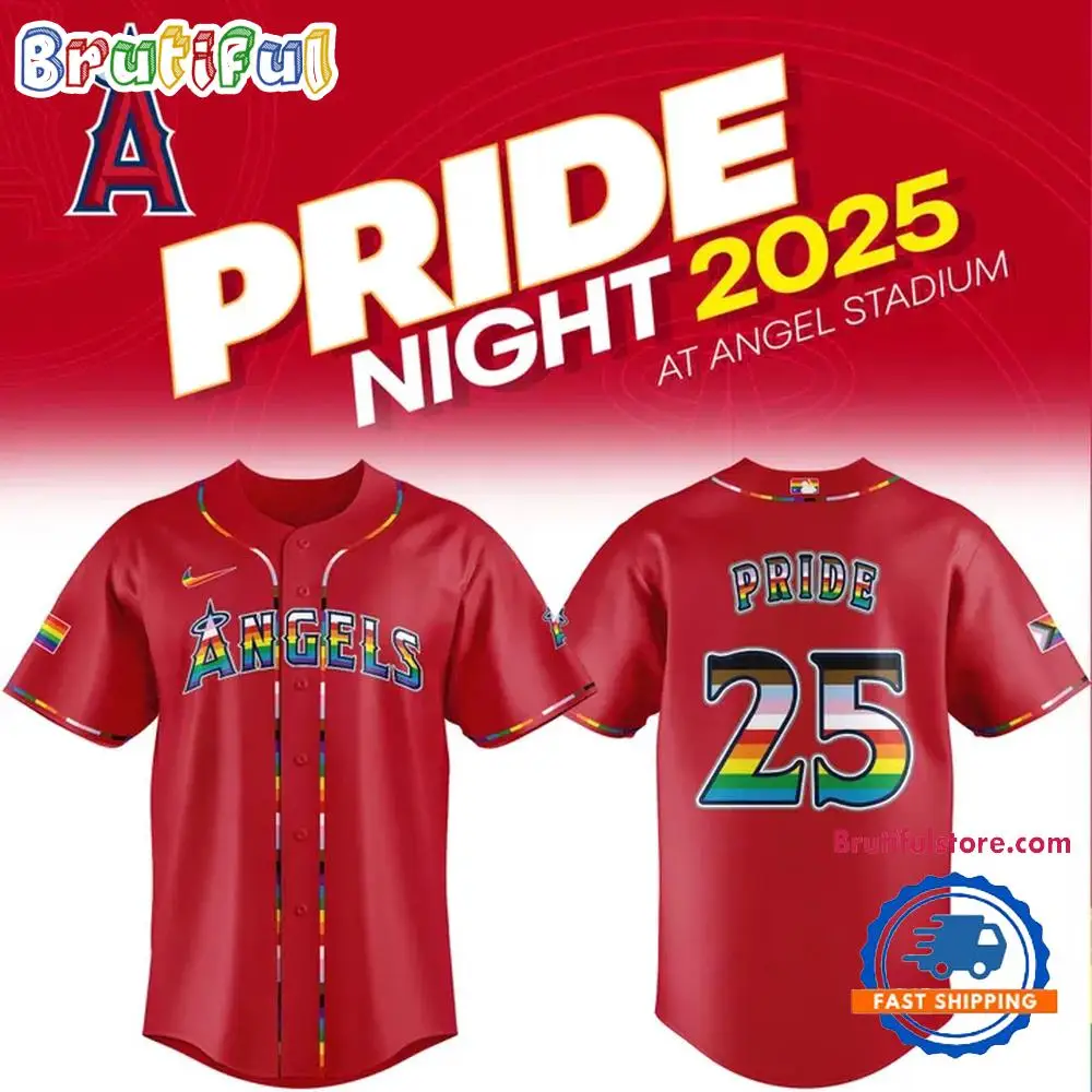 Los Angeles Angels Pride Night Limited Edition Baseball Jersey